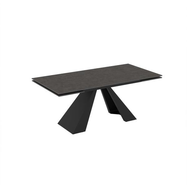 Masa extensibila Monza 90x180/220/260 blat piatra sinterizata graphite