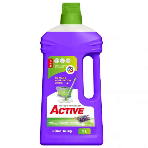 Soluție de curățat podele și pereți Active Lilac Alley 1L