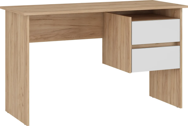 Masa birou Ryan stejar craft auriu / alb LS