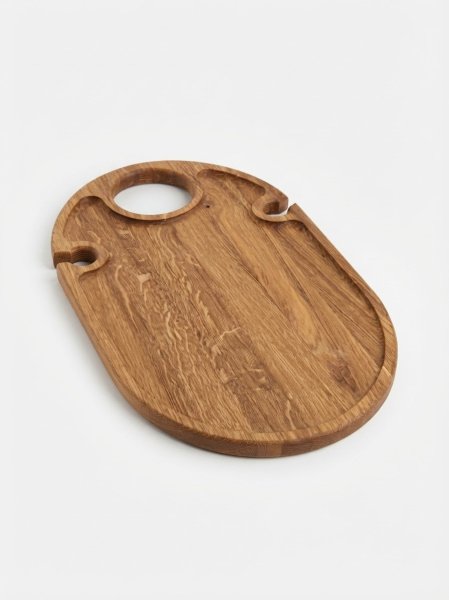 Măsuță pliabilă pentru vin din stejar natural (48x24 cm)