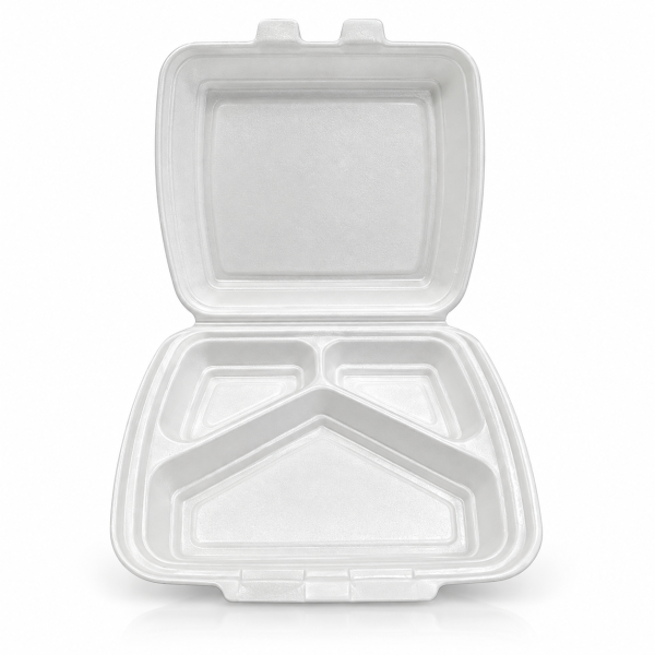 Lunch Box HP-3 250*210*70 11.5gr (3 compartimente)  (100 buc)