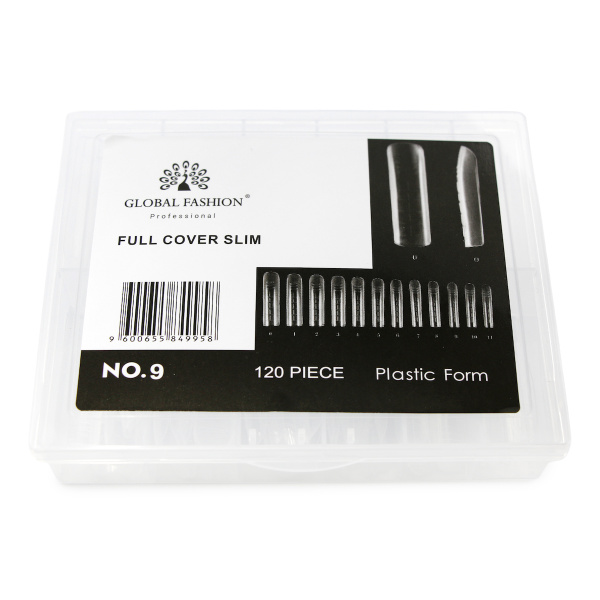 Forme superioare full cover slim, 120 buc, #9, Global Fashion