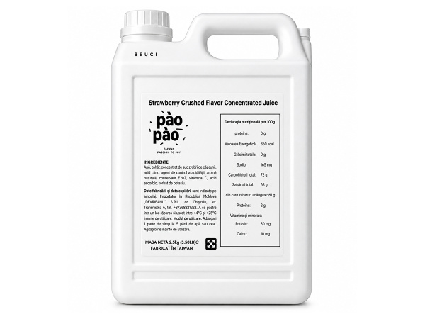 Sirop Concentrat Capsuni 2.5KG