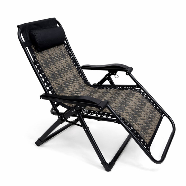 Șezlong pliabil RELAX PRO cu tetieră reglabilă.