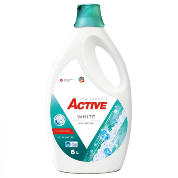 Detergent lichid Active White (rufe albe) 6Lit