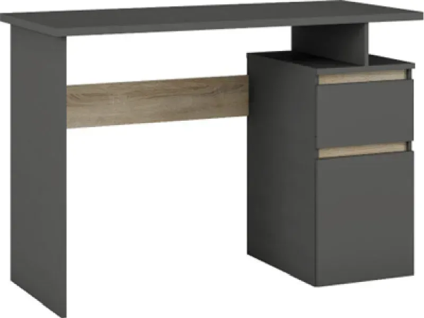Masa birou Table 4 1.4m grafit/stejar sonoma