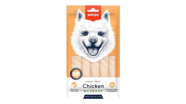 WANPY CREAMY LICKABLE TREATS CHICKEN for DOG 70gr/12 (PIWP-048)