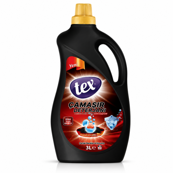 TEX  Жидкий порошок для автоматической стирки 2700мл   /6 Black