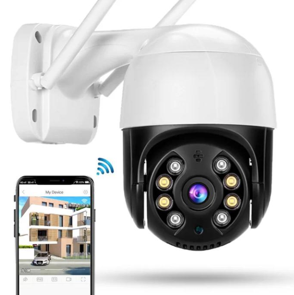 Camera IP rotativă de exterior UKC Smart Home cu Wi-Fi