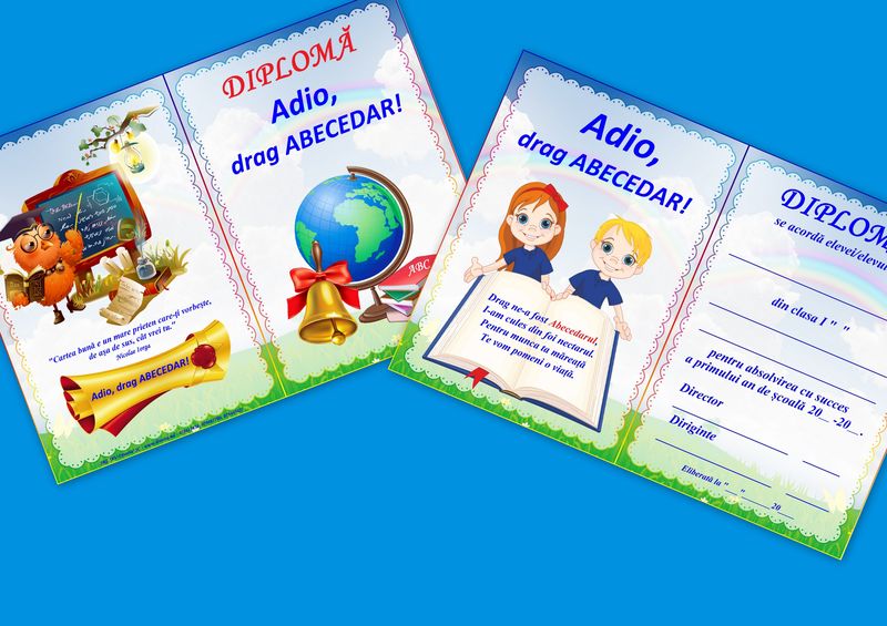 Diplomă Adio, drag Abecedar! art.DAB-7.1