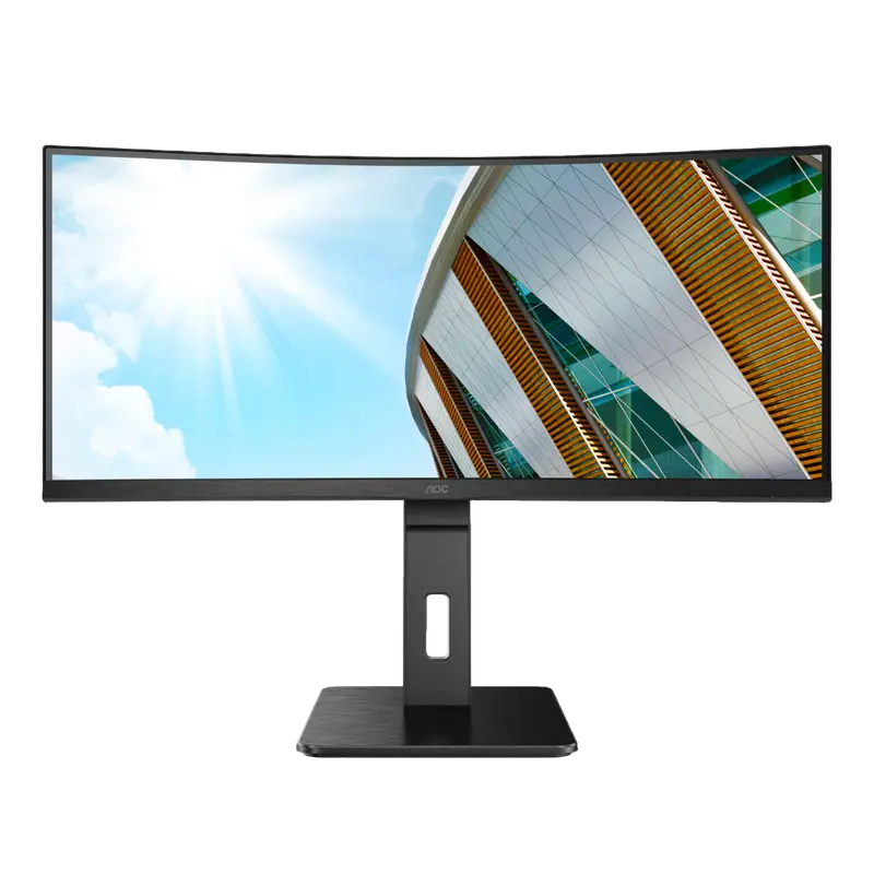 34" Monitor AOC CU34P2A, VA 3440x1440 WQHD, Negru