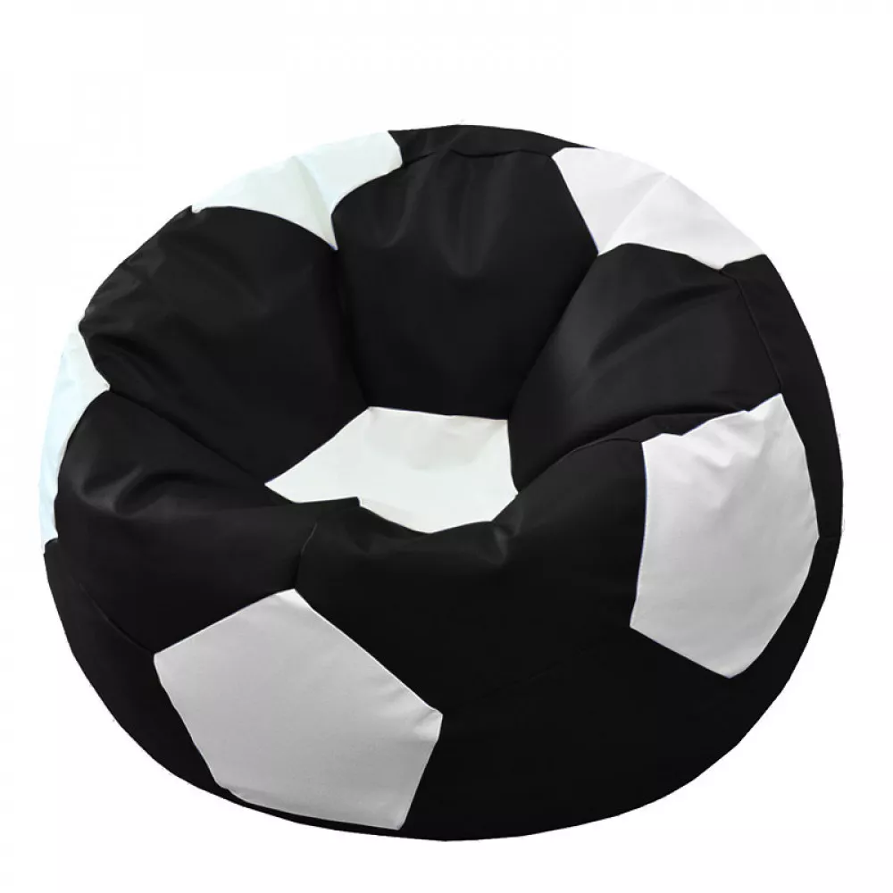 BeanBag Minge marimea"L",culoarea negru cu alb din ecopiele