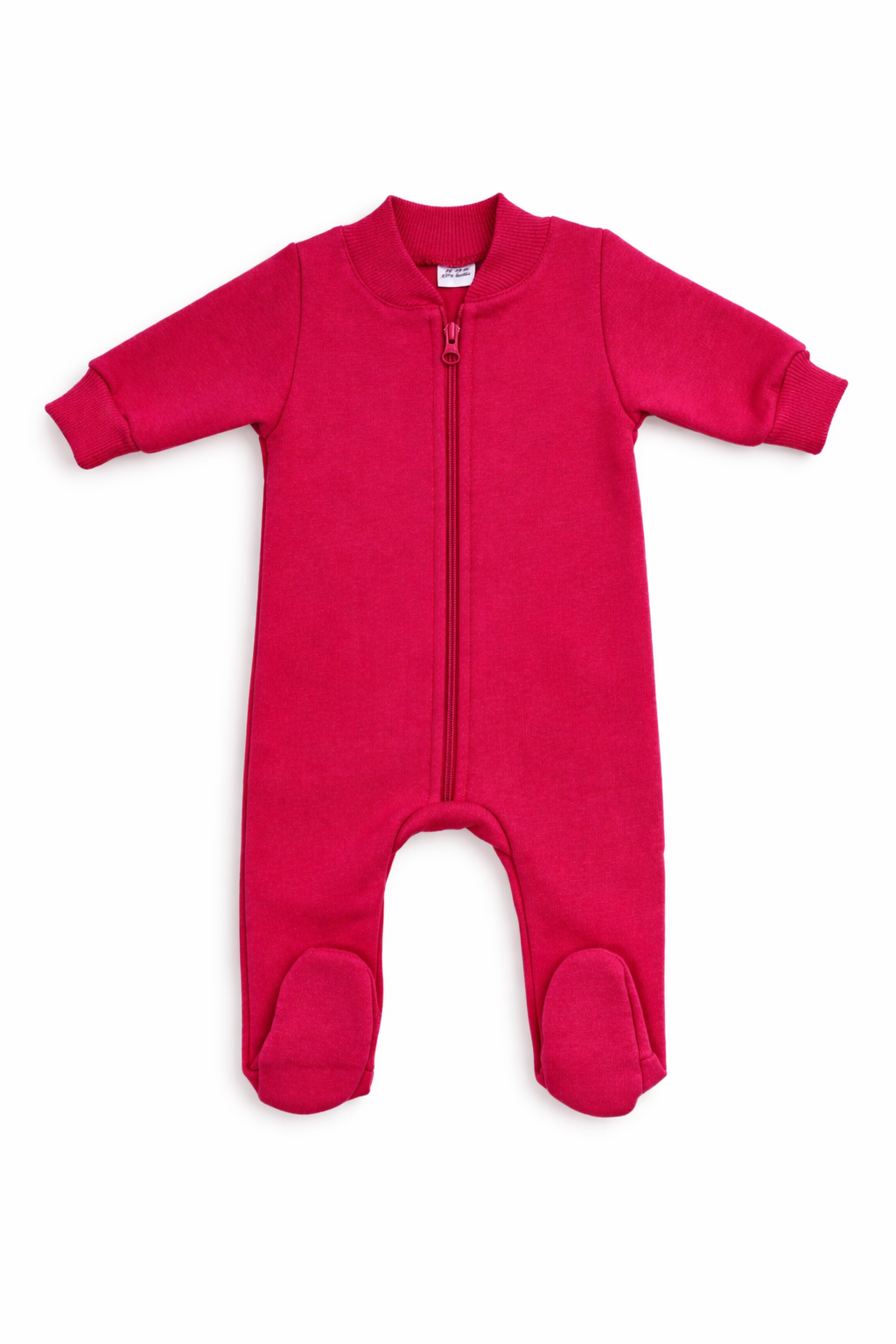 Salopetă cu Flis Fukhsia, 1-3 luni