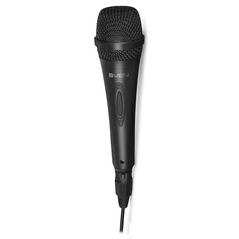Microfon Karaoke SVEN MK-130, Cu fir, Negru