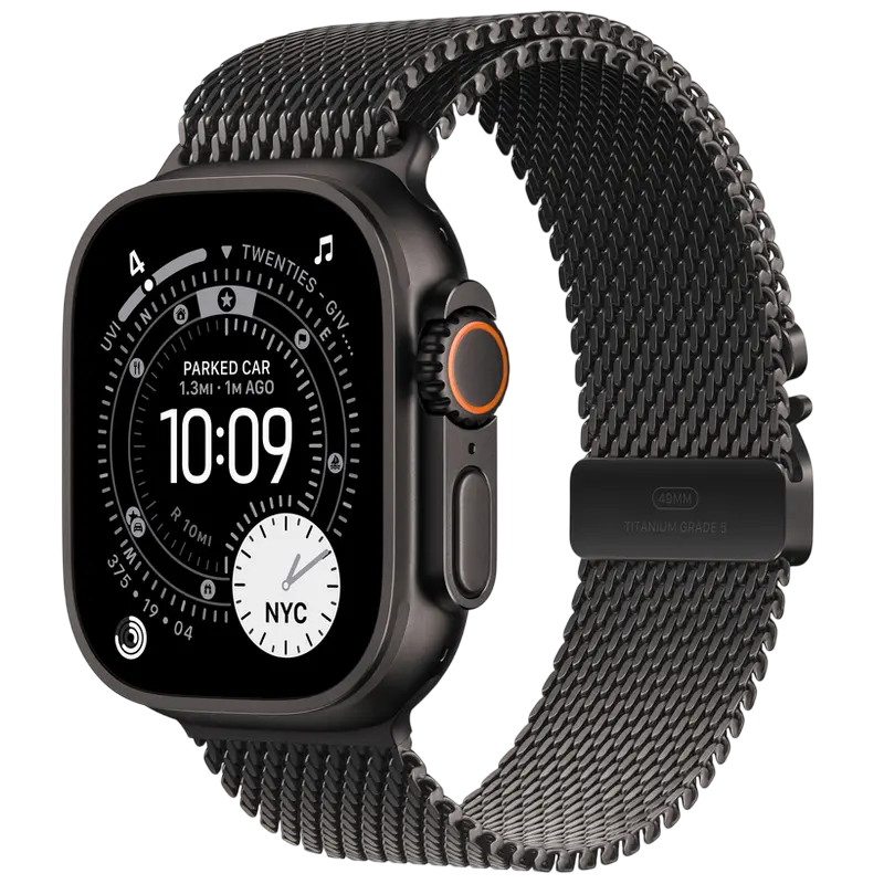 Ceas inteligent Apple Watch Ultra 3, 49mm, Black Titanium
