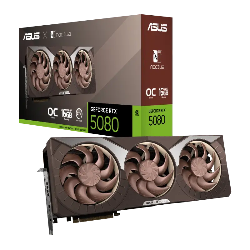 Placă Video ASUS RTX5080-O16G-NOCTUA, 16GB GDDR7 256bit
