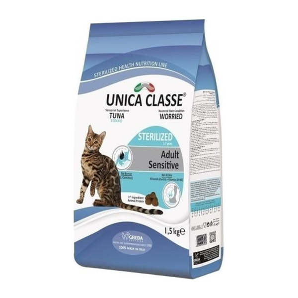 GHEDA hrana pentru pisici  UNICA CLASSE ADULT STERILIZED SENSITIVE 1,5 KG