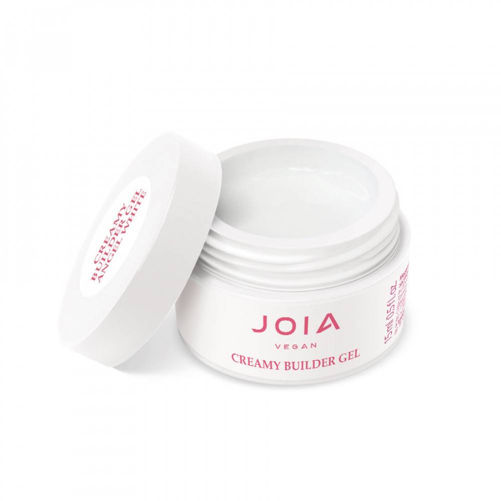 Creamy Builder Gel JOIA vegan, Alb angelic, 15 ml