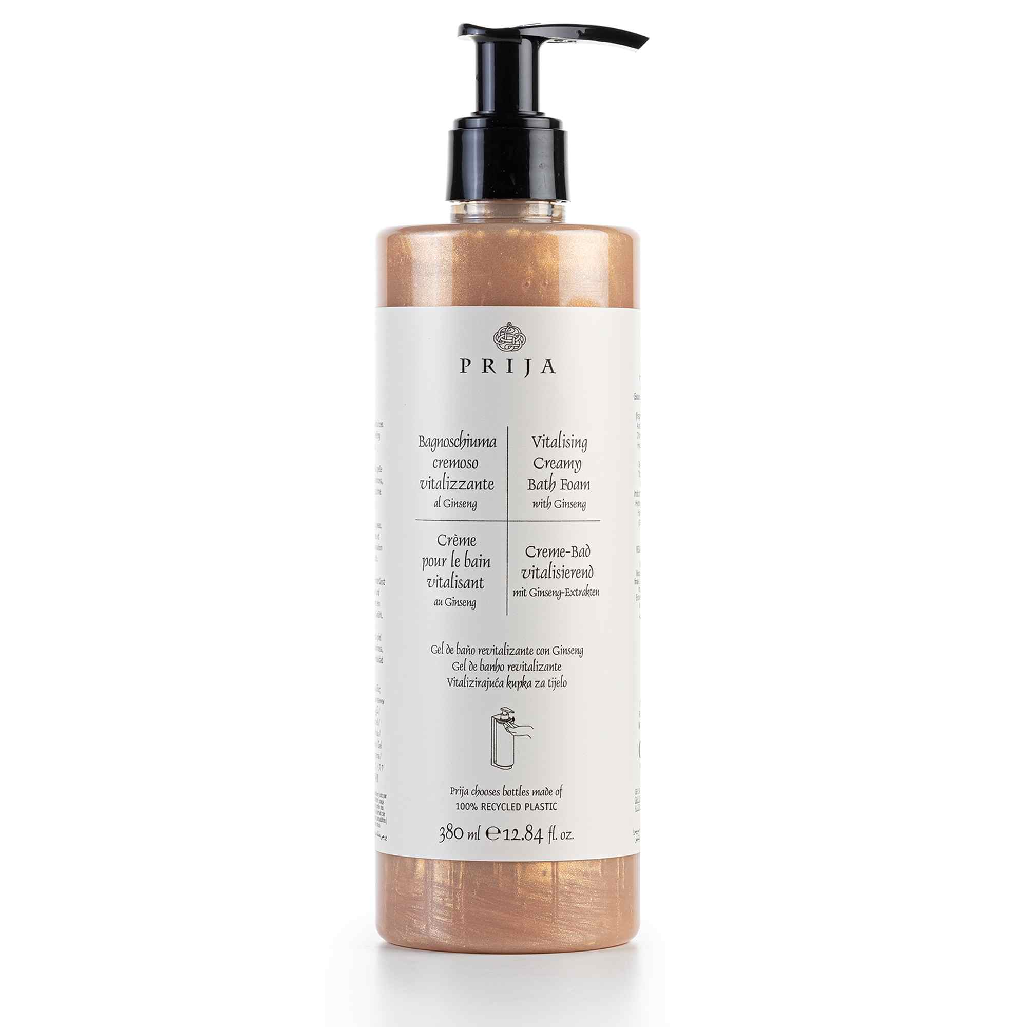 Spumă de baie cremoasă Prija 380 ml (sticlă reîncărcabilă)