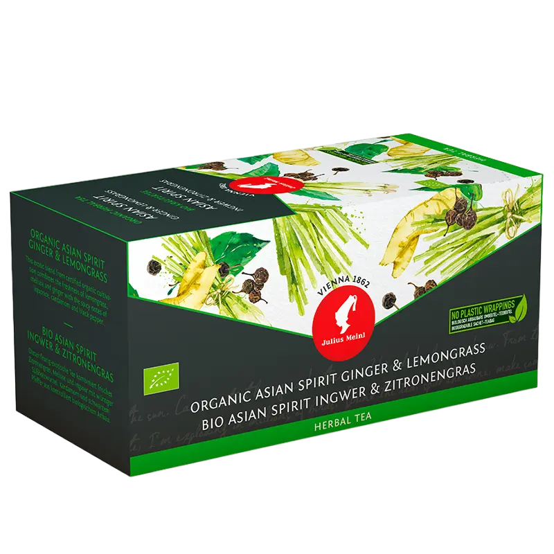 Pliculețe de ceai Julius Meinl Organic Asian Spirit Ginder Lemongrass