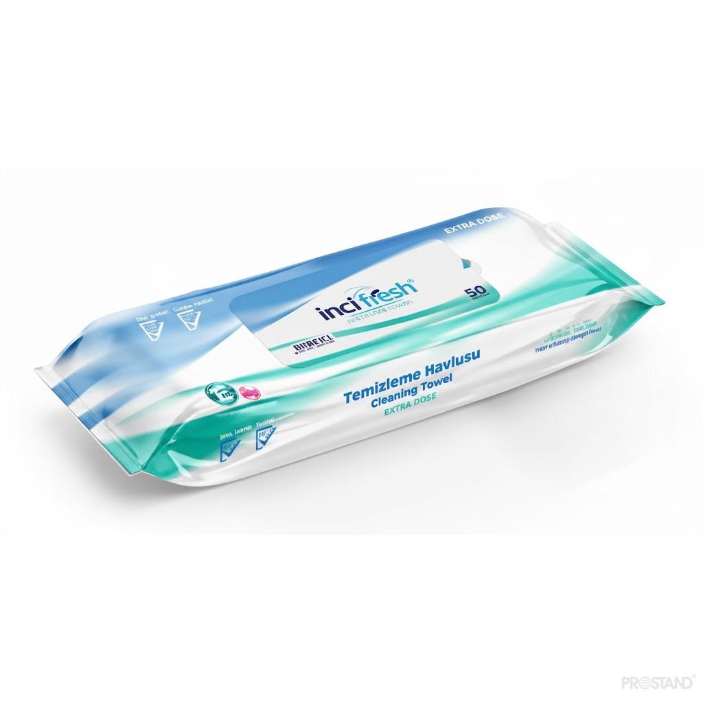 Inci Fresh Servetele umede Body Cleaning EXTRA LARGE 50buc cu capac
