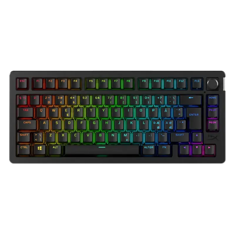 Tastatură HyperX Alloy Rise 75, Fără fir, Negru