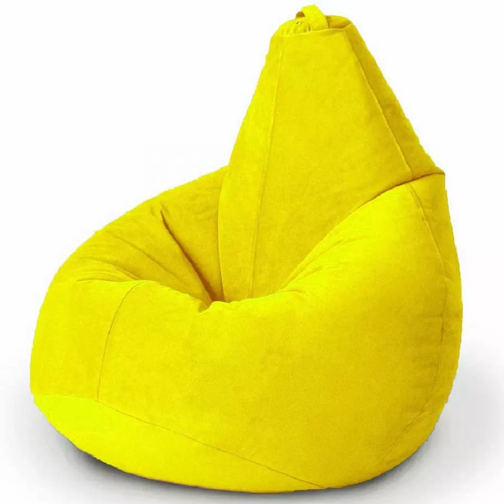 Fotoliu para din velur marimea XL, culoarea galbena