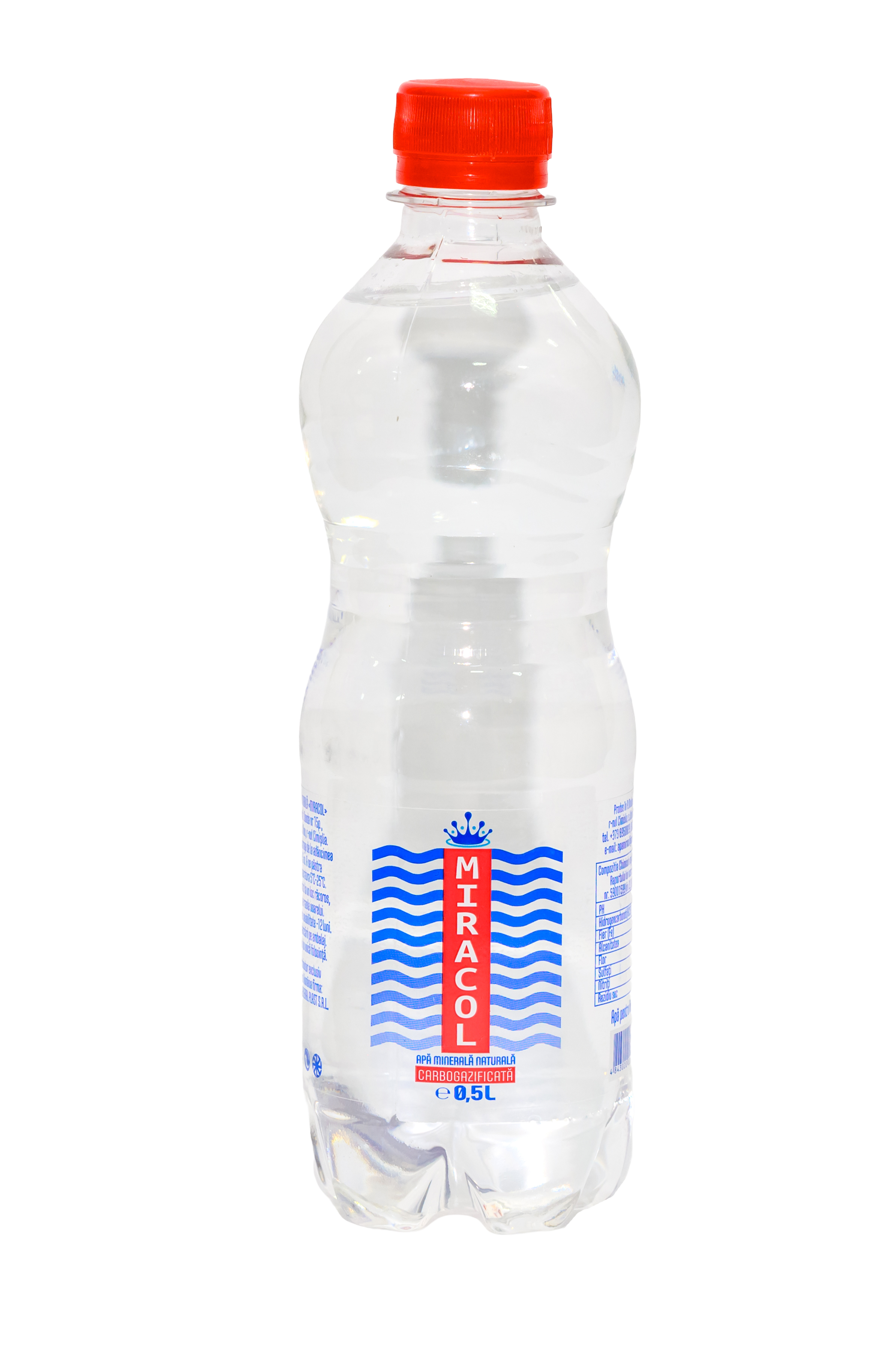 Apă potabilă carbogazificată MIRACOL   0,5 L