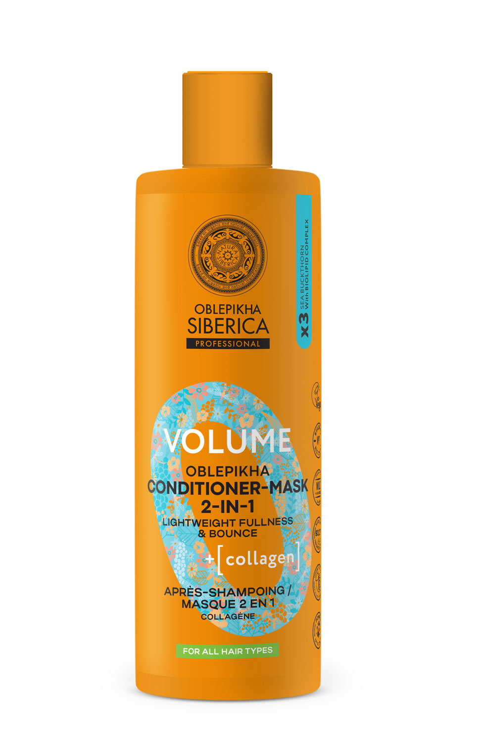 NS Oblepikha Balsam Volum pentru toate tipurile de păr, 400 ml