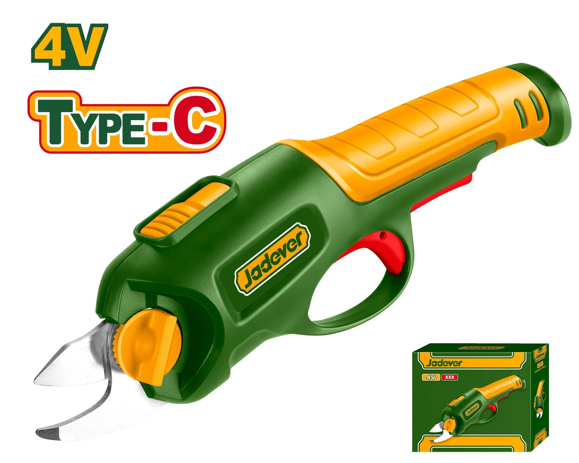 Foarfecă de grădină (secator) cu acumulator 4V; Jadever