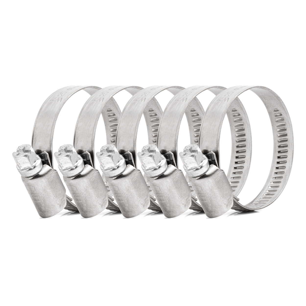 04586 Clema cu surub 5pcs. 25-40mm W2 metal