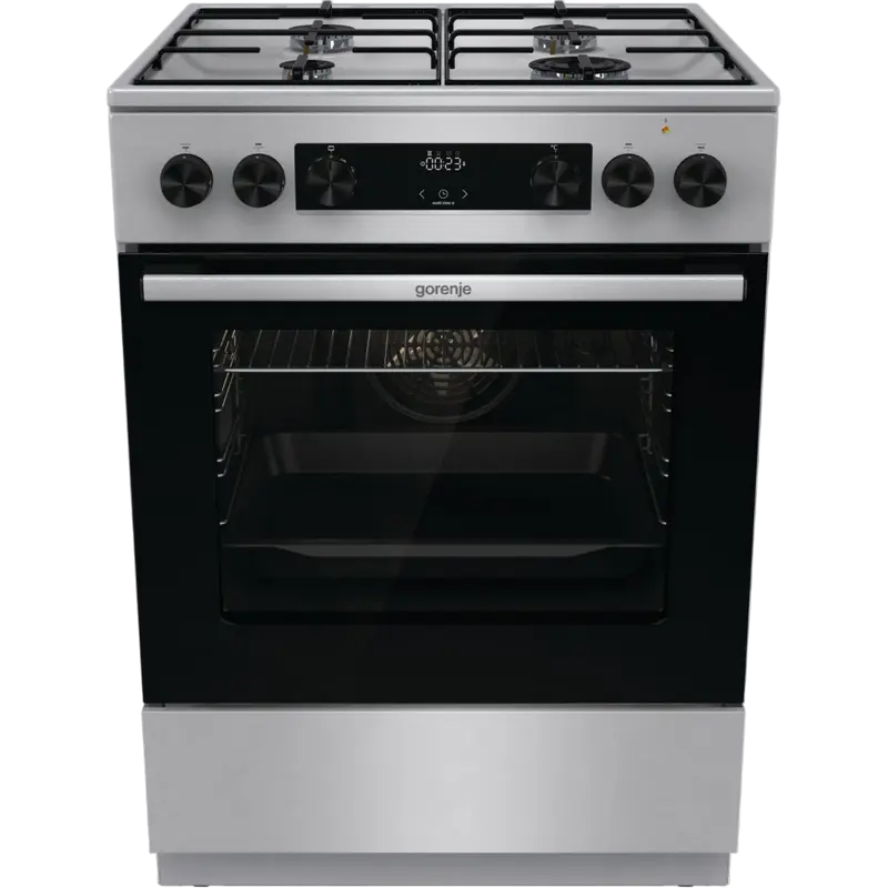 Aragaz Mixt Gorenje GKS6C70XJ, Oțel inoxidabil