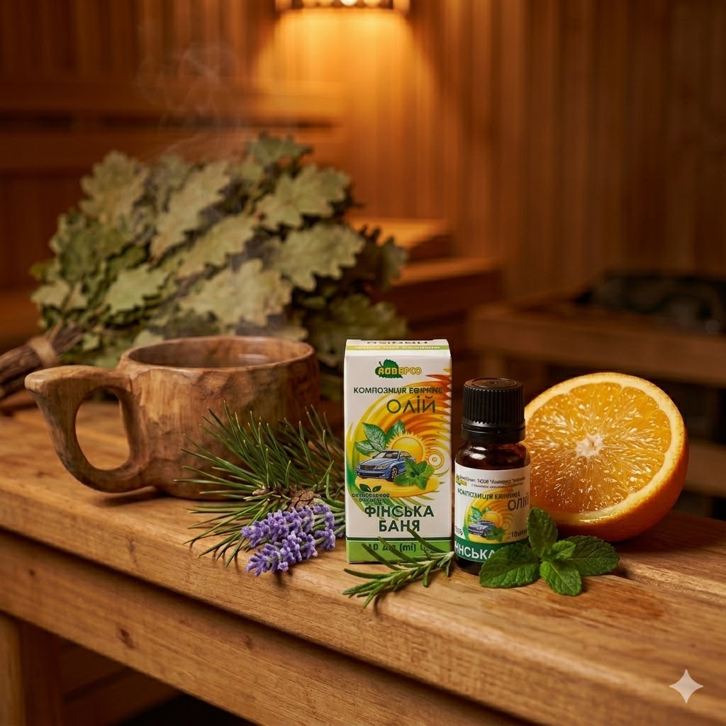 Ulei esențial pentru saună „baie finlandeză” 10 ml.
