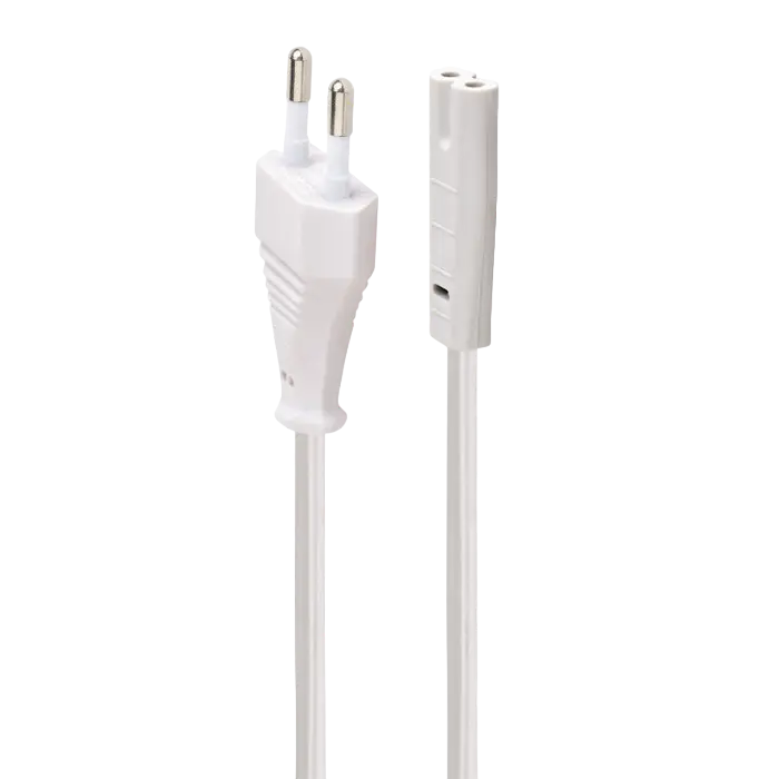 Cablu de alimentare Cablexpert PC-184/2-W, 1,8m, Alb