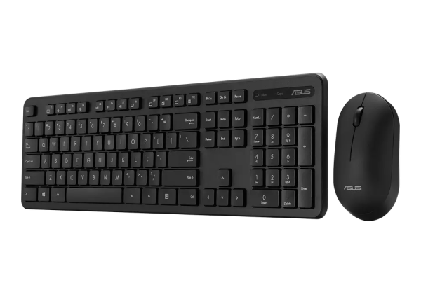 Set Tastatură + Mouse ASUS CW100, Fără fir, Negru