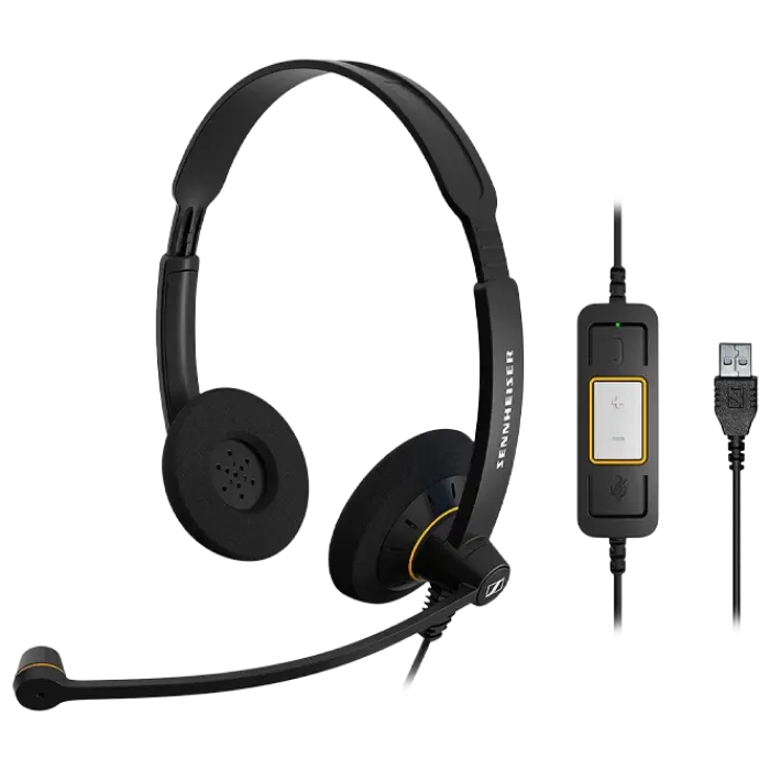 Căști EPOS SC 60 USB, Negru