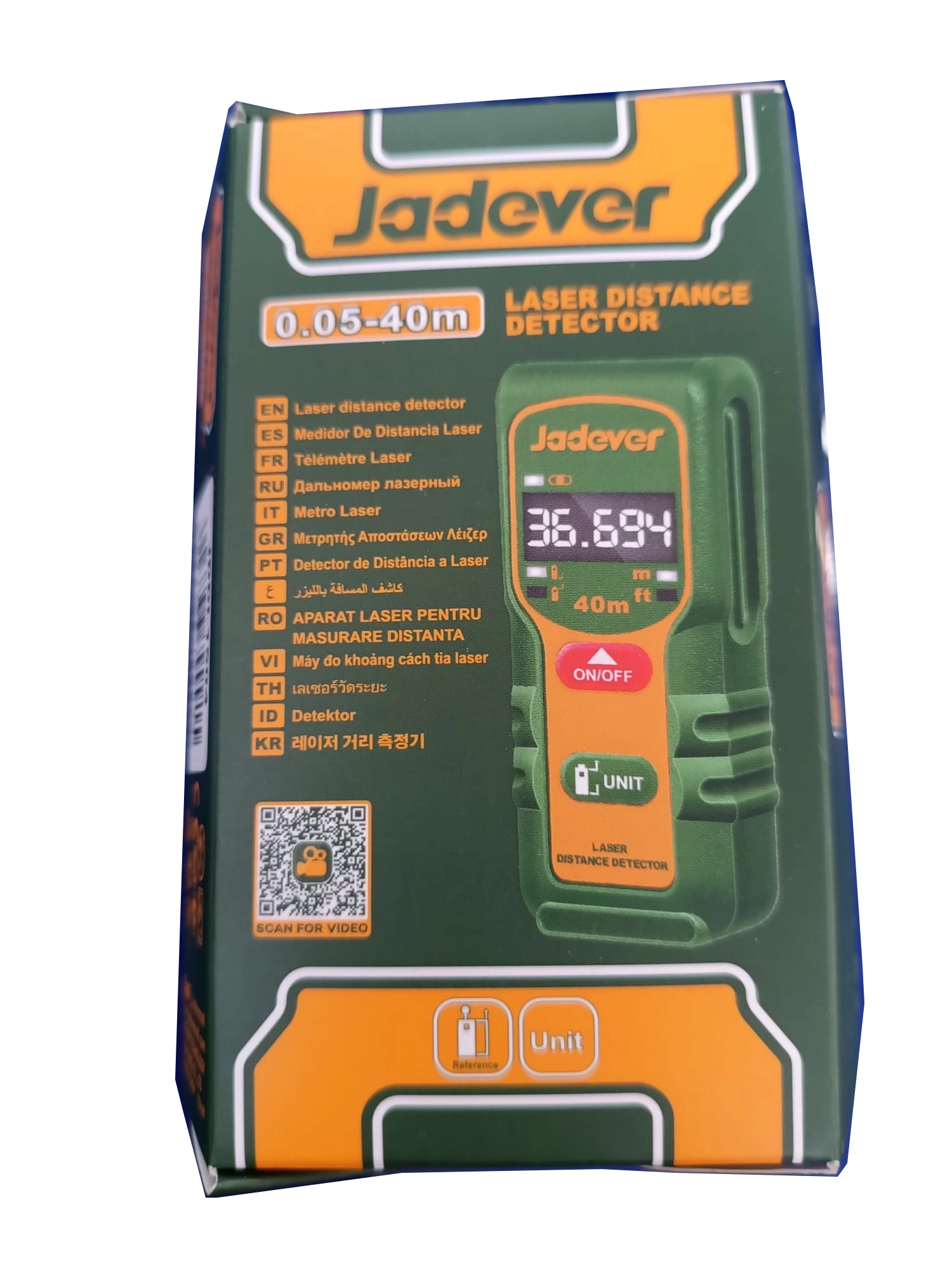 Telemetru cu laser 0.05-40m Jadever JDDL1504