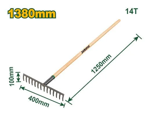 Greblă pentru pietriș cu mâner lung 1380mm JDXW1314 Jadever