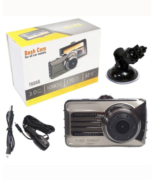 Videoregistrator Auto Dash Cam T666G- Siguranță și Claritate FHD 1080P pentru Mașina Ta