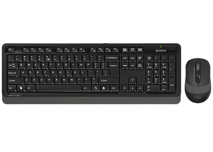Set Tastatură + Mouse A4Tech FG1010S, Fără fir, Gri