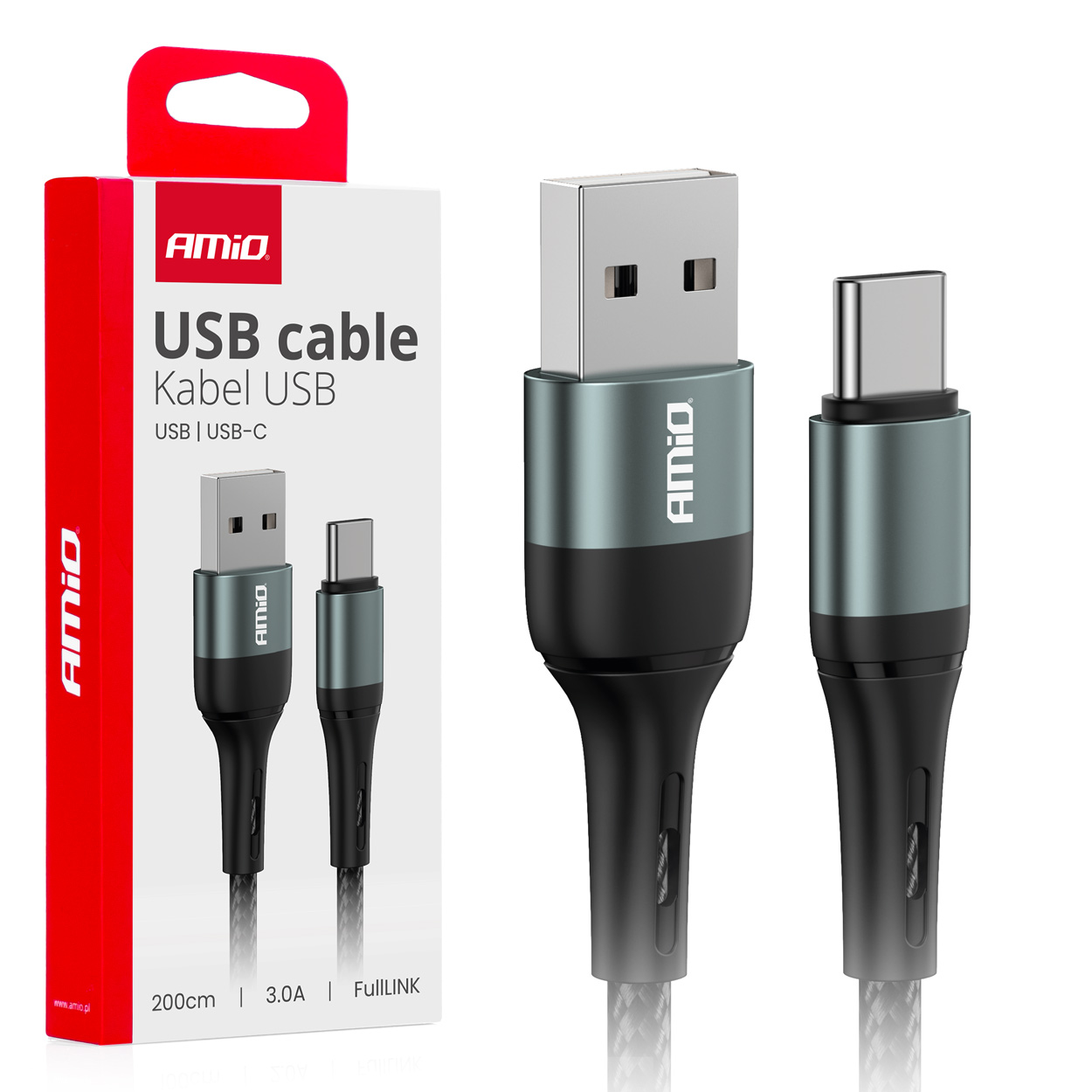 03912 Cablu de incarcare USB-AвЂ”TO TYPE-C 3 Рђ, 200 СЃРј FullLINK