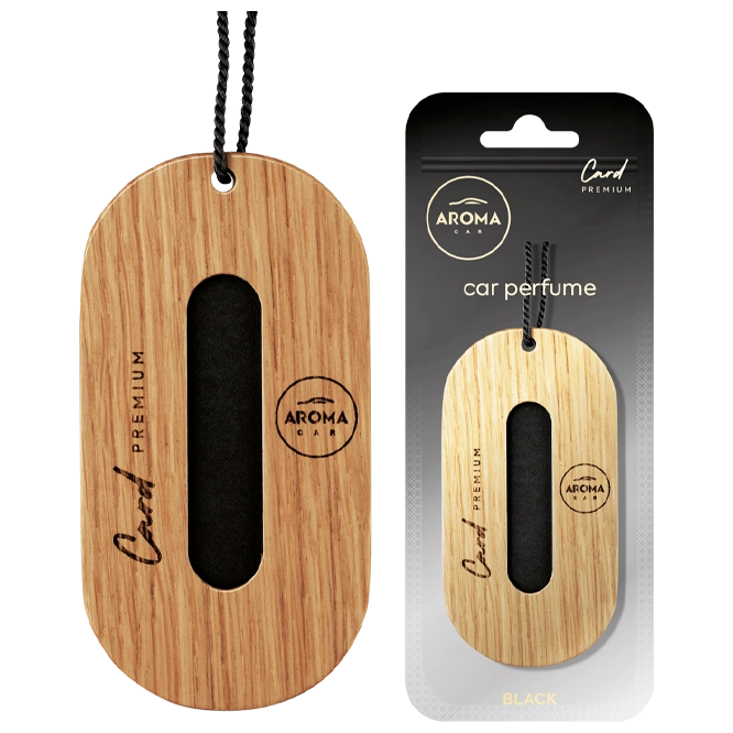 Aroma car Premium Wood Card (black) aromatizator auto