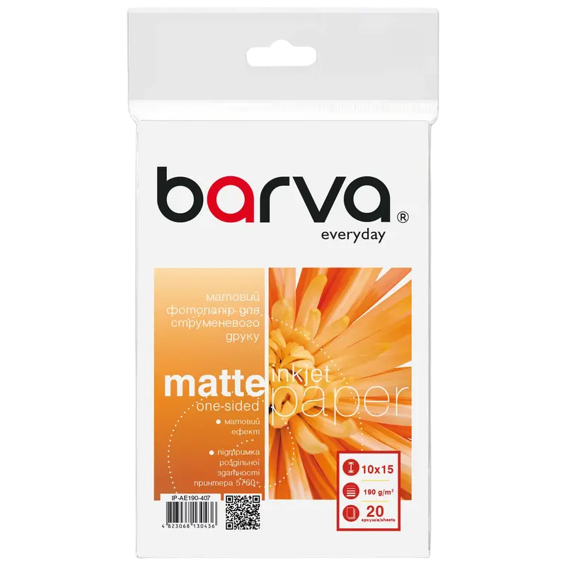 Hârtie fotografică Barva IP-AE190-407, А6
