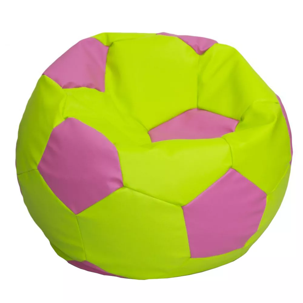 BeanBag Minge marimea S, culoarea verde cu roz din ecopiele