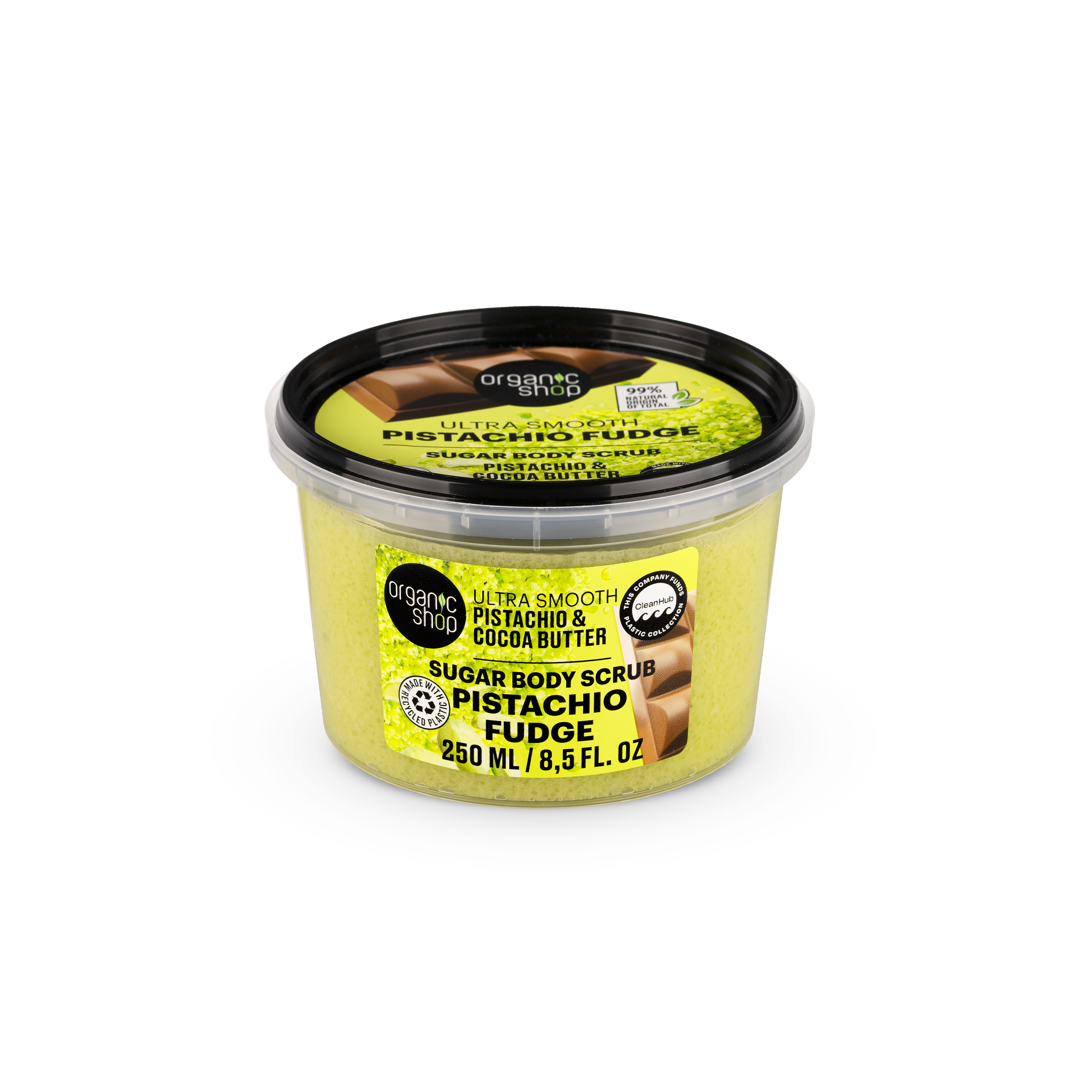 Organic Shop Scrub de corp Ultra-fin cu pomadă de fistic, Pistachio&Cocoa 250 ml