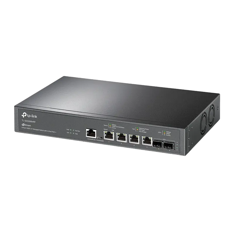 Switch de rețea TP-LINK TL-SX3206HPP, 802.3bt/at/af PoE+