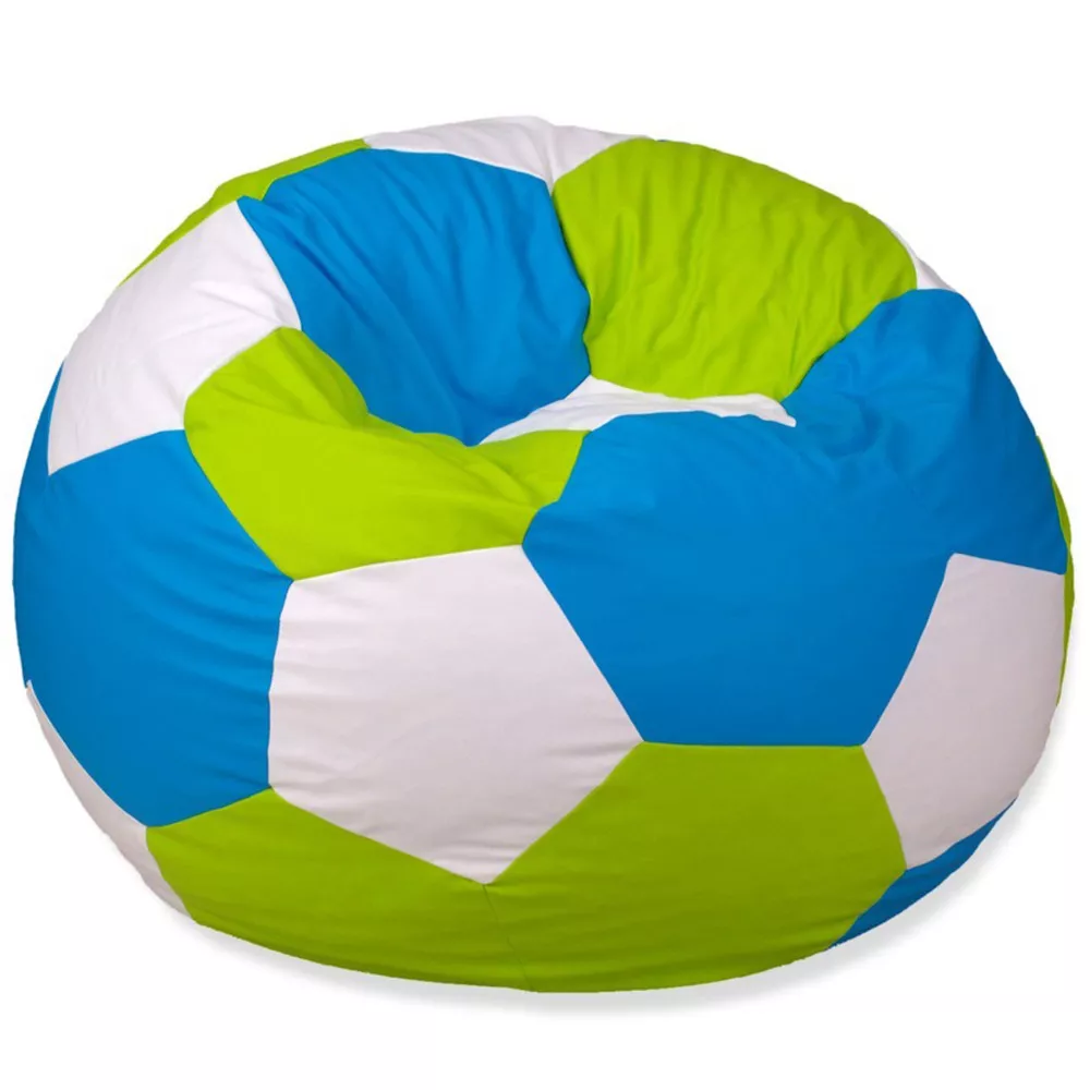 BeanBag Minge marimea"XXL",culoarea verde,alb,albastru din ecopiele