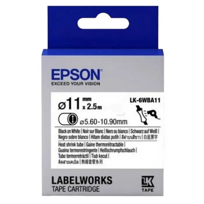 Cartuş de bandă Epson LK-6WBA11, 24 mm x 2,5 m