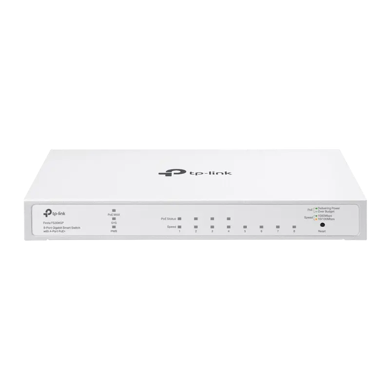 Switch de rețea TP-LINK Festa FS308GP, 4x IEEE 802.3af/at