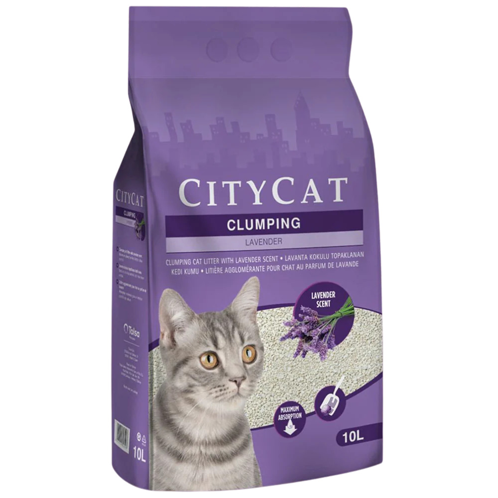 SANICAT Citycat Clumping Lavender 10 L, așternut pentru litiere
